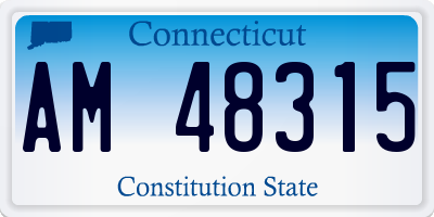 CT license plate AM48315