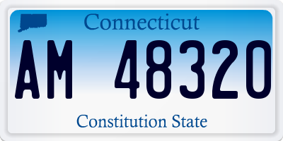 CT license plate AM48320