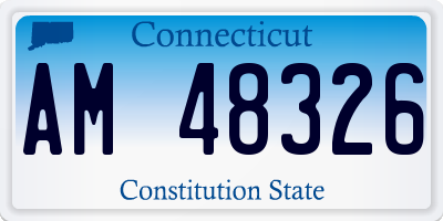 CT license plate AM48326