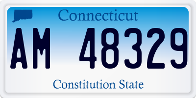 CT license plate AM48329