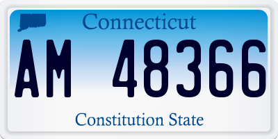 CT license plate AM48366