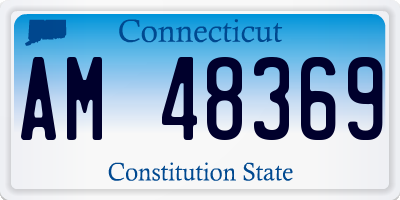 CT license plate AM48369