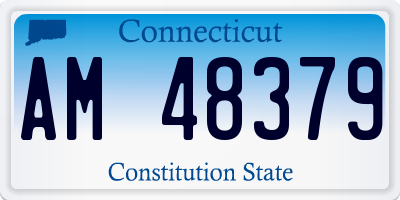 CT license plate AM48379