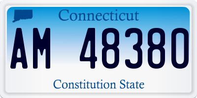 CT license plate AM48380
