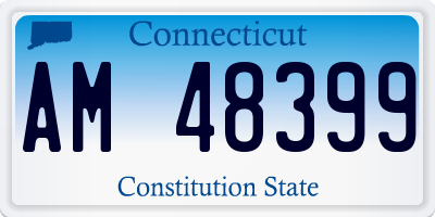 CT license plate AM48399
