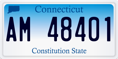 CT license plate AM48401