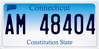 CT license plate AM48404