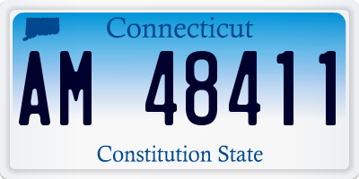CT license plate AM48411