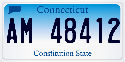 CT license plate AM48412