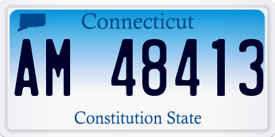 CT license plate AM48413