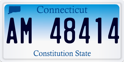 CT license plate AM48414