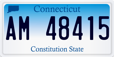CT license plate AM48415
