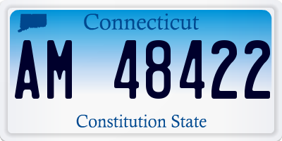 CT license plate AM48422