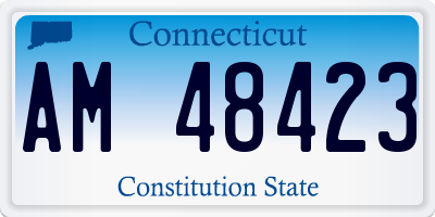 CT license plate AM48423