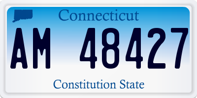 CT license plate AM48427
