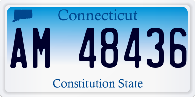 CT license plate AM48436