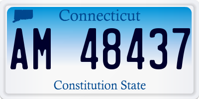 CT license plate AM48437
