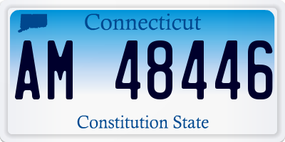 CT license plate AM48446