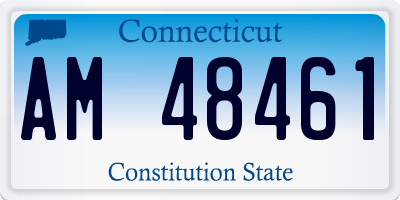 CT license plate AM48461