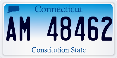 CT license plate AM48462