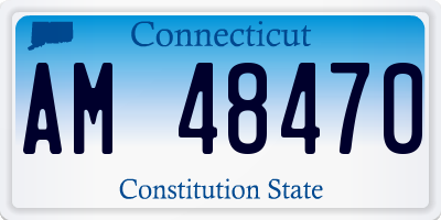 CT license plate AM48470