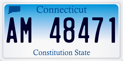 CT license plate AM48471