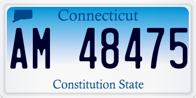 CT license plate AM48475