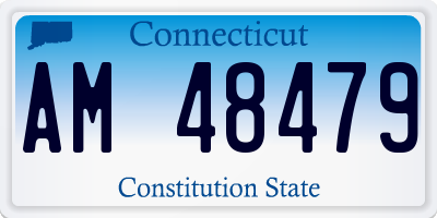 CT license plate AM48479