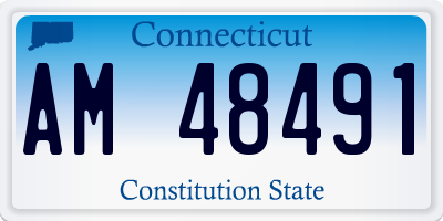 CT license plate AM48491