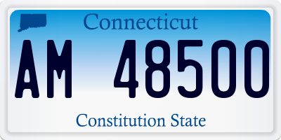 CT license plate AM48500