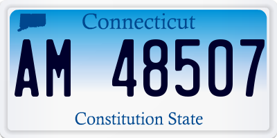 CT license plate AM48507