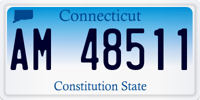 CT license plate AM48511