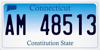 CT license plate AM48513