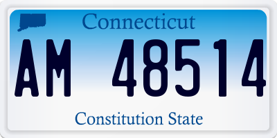 CT license plate AM48514