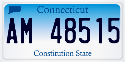CT license plate AM48515