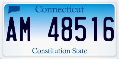 CT license plate AM48516