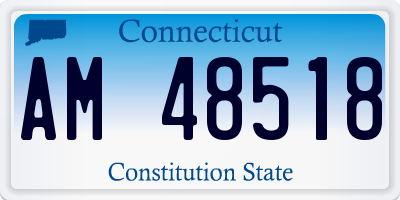CT license plate AM48518
