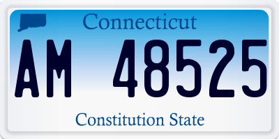 CT license plate AM48525