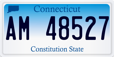 CT license plate AM48527