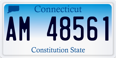 CT license plate AM48561