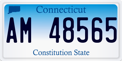 CT license plate AM48565