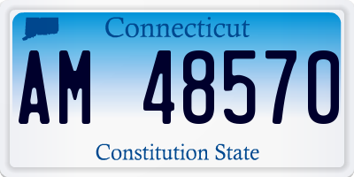 CT license plate AM48570