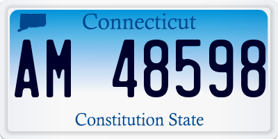 CT license plate AM48598