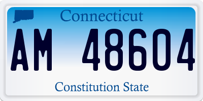 CT license plate AM48604