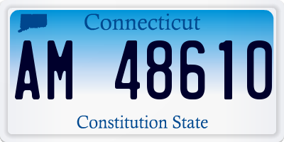 CT license plate AM48610