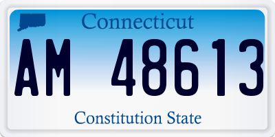 CT license plate AM48613