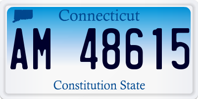 CT license plate AM48615
