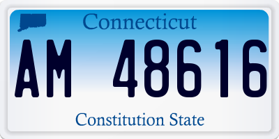 CT license plate AM48616