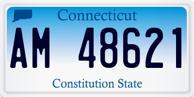 CT license plate AM48621