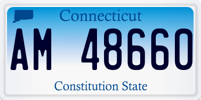 CT license plate AM48660